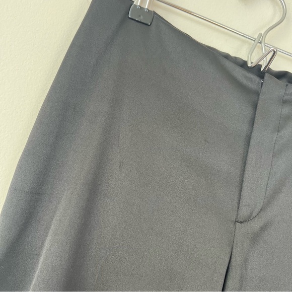 Vintage A. Byer Shiny Black Flare Pants - Picture 3 of 6